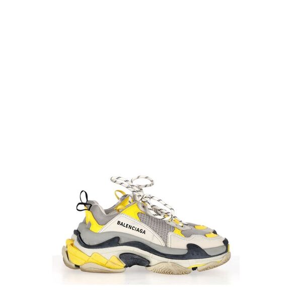 Balenciaga Triple S Sneakers in Grey Polyurethane - Picture 1 of 10
